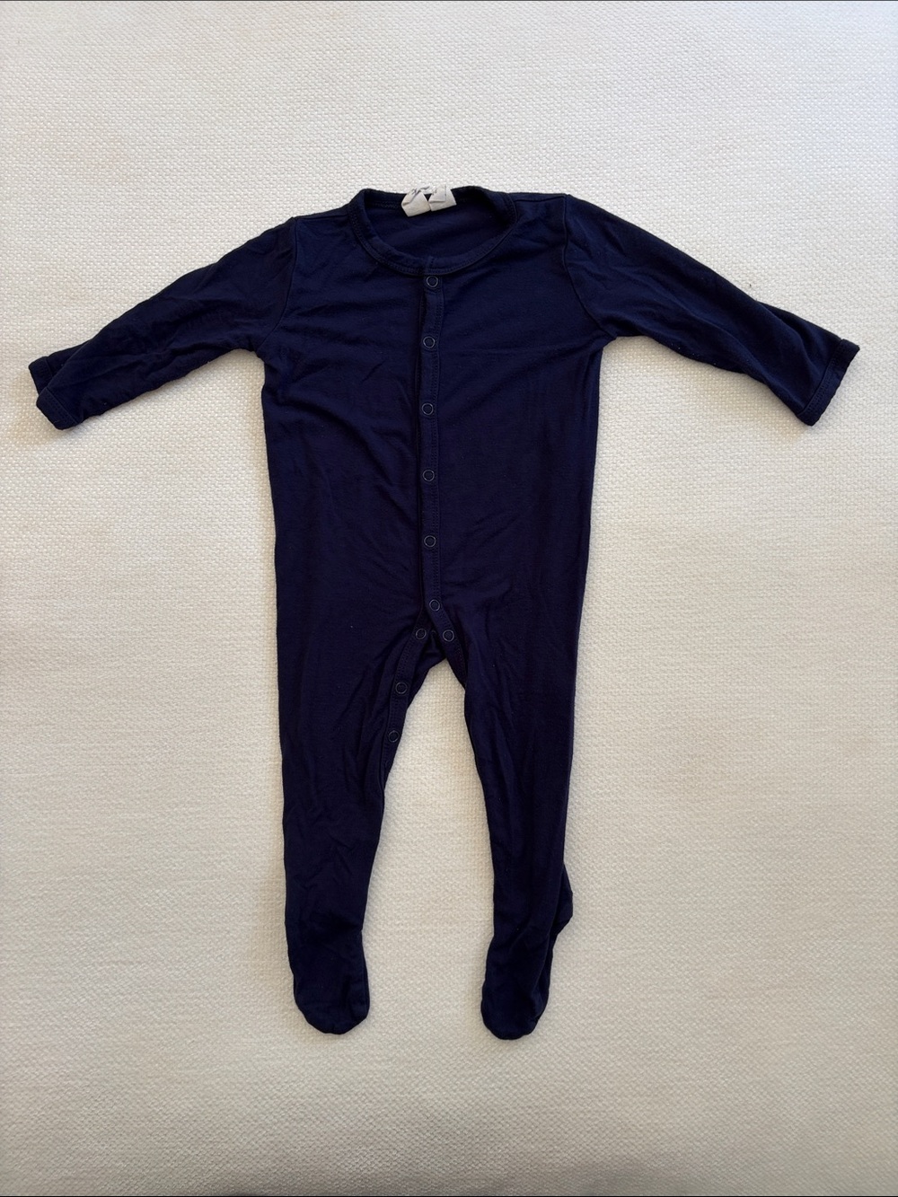 Kyte BABY Snap Footie in Navy